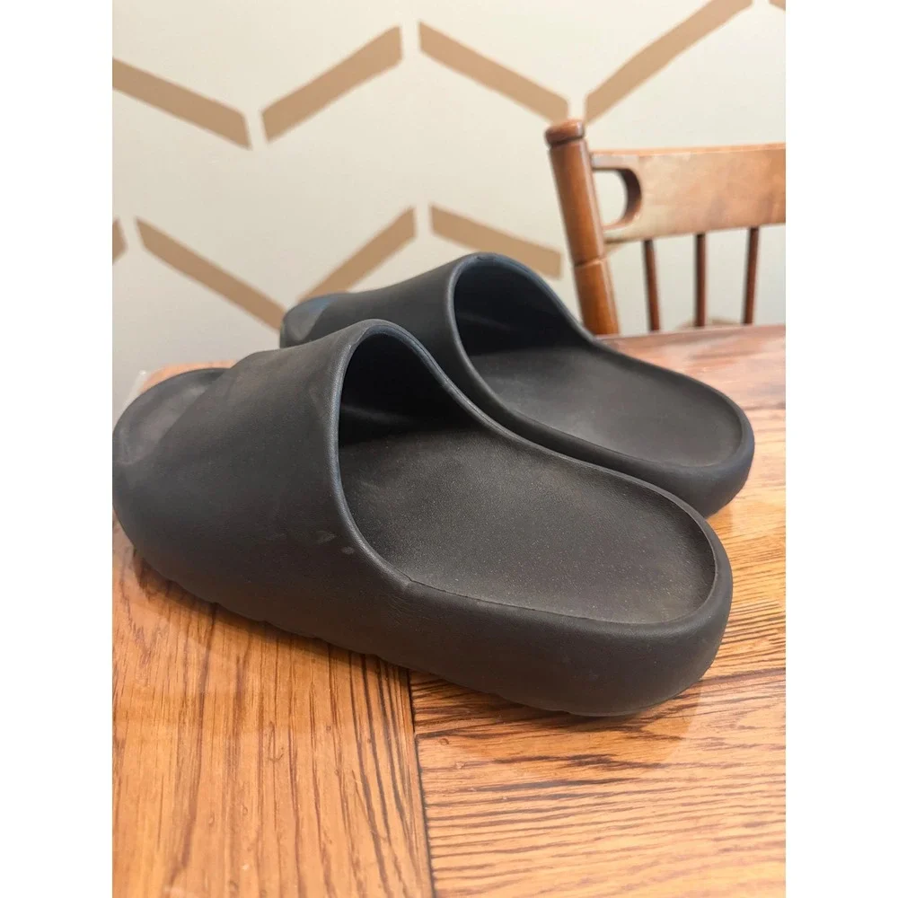 Unbranded Cloud Sandals Women Size 8 Black Chunky Platform EVA Foam Slides
